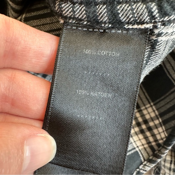 Harley-Davidson Women’s Black Plaid Flannel Button Up One 1 XL - Picture 11 of 11